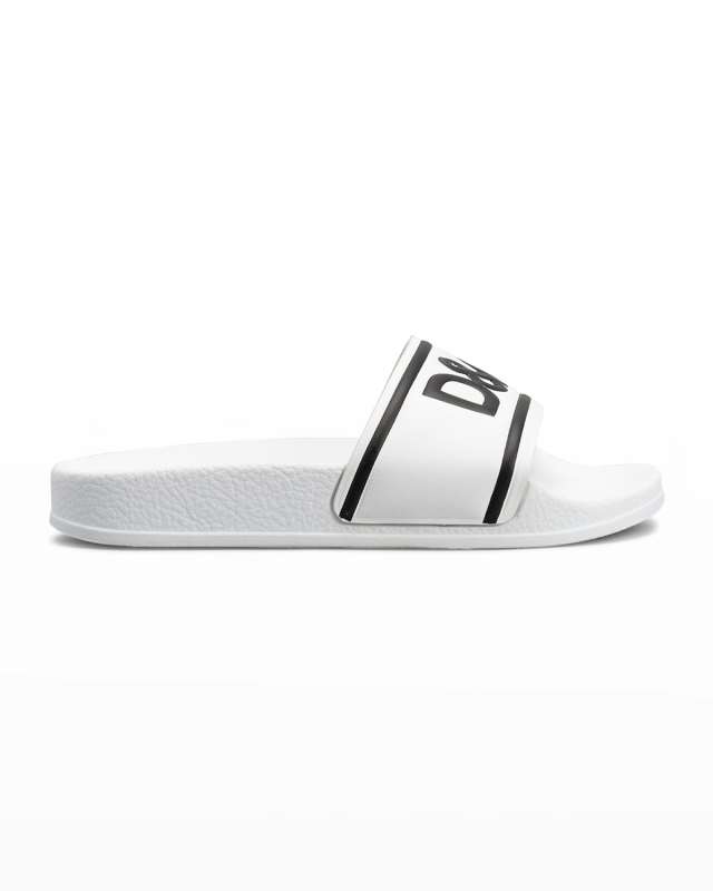 Kid's Logo Two-Tone Pool Slide Sandals, Kids